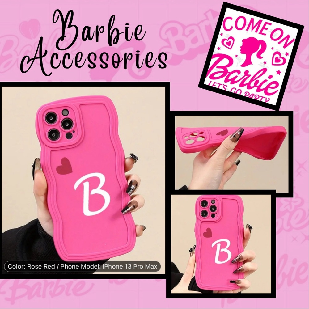 NEW! Inspired Barbie B iPhone 13 Pro Max Silicone Mobile Phone Case